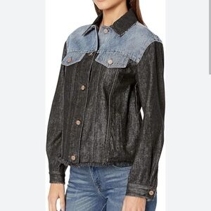 La Vie Rebecca Taylor Denim Patch Jacket